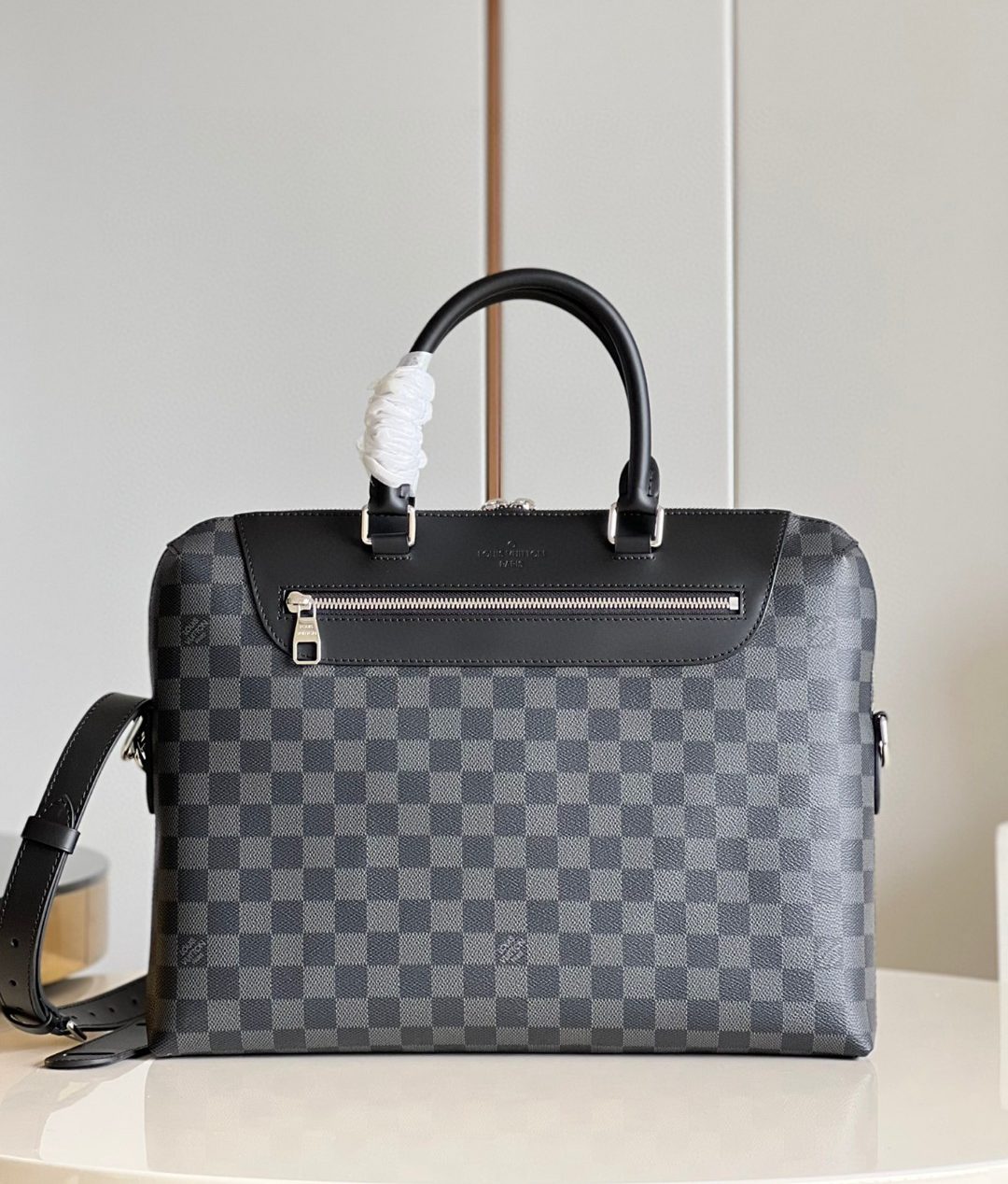 L0vis Vvtt0n Porte Documents Jour Business Bag Damier Graphite For Men, Men’s Bags, Shoulder And Crossbody Bags 14.6in/37cm LV N48260