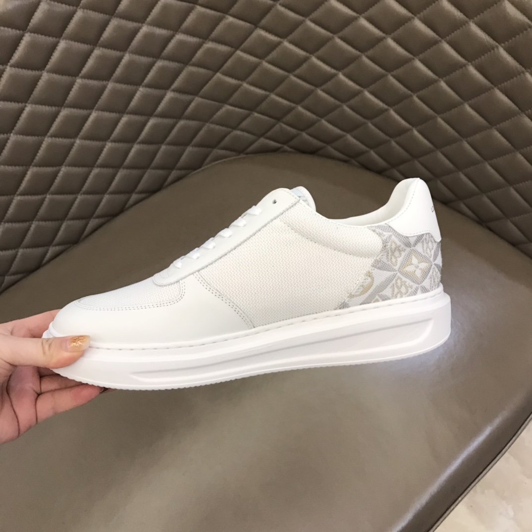 L0vis Vvtt0n Rivoli Sneaker Monogram Metallic Canvas White For Men LV