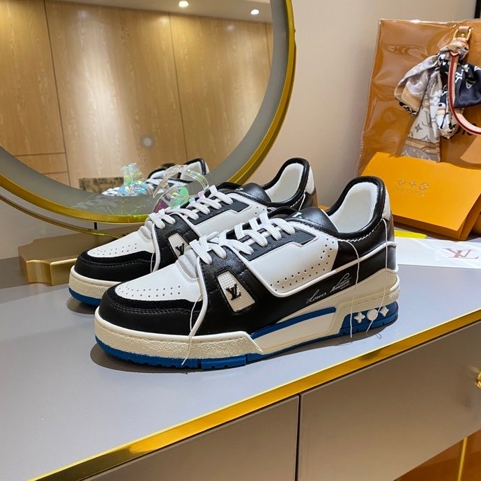 L0vis Vvtt0n Trainer Sneaker Black/White Virgil Abloh For Men LV