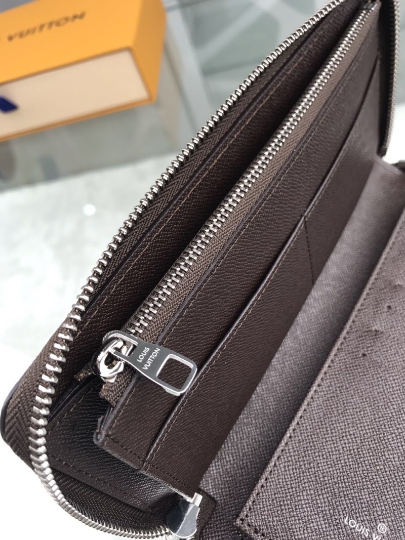 L0vis Vvtt0n Zippy Wallet Vertical Wallet Damier Ebene Canvas For Men, Men’s Wallet 7.9cm/20cm LV