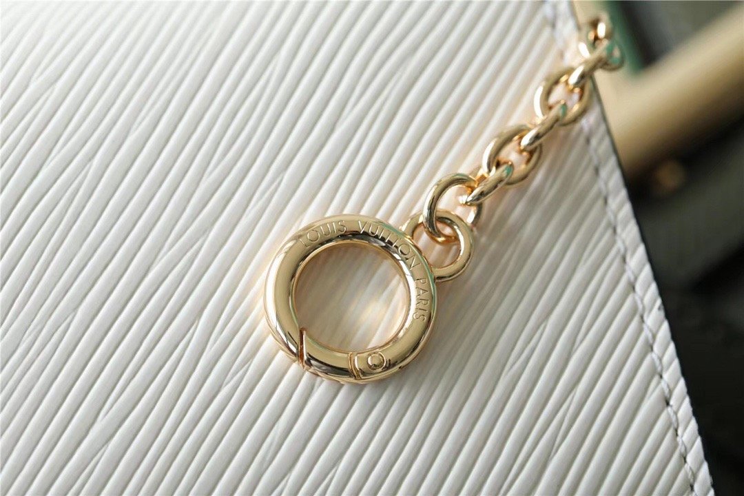 L0vis Vvtt0n Twist MM Bag, Shoulder and Cross Body Bags For Women Kaki / Quartz White 9.1in/23cm LV M59884