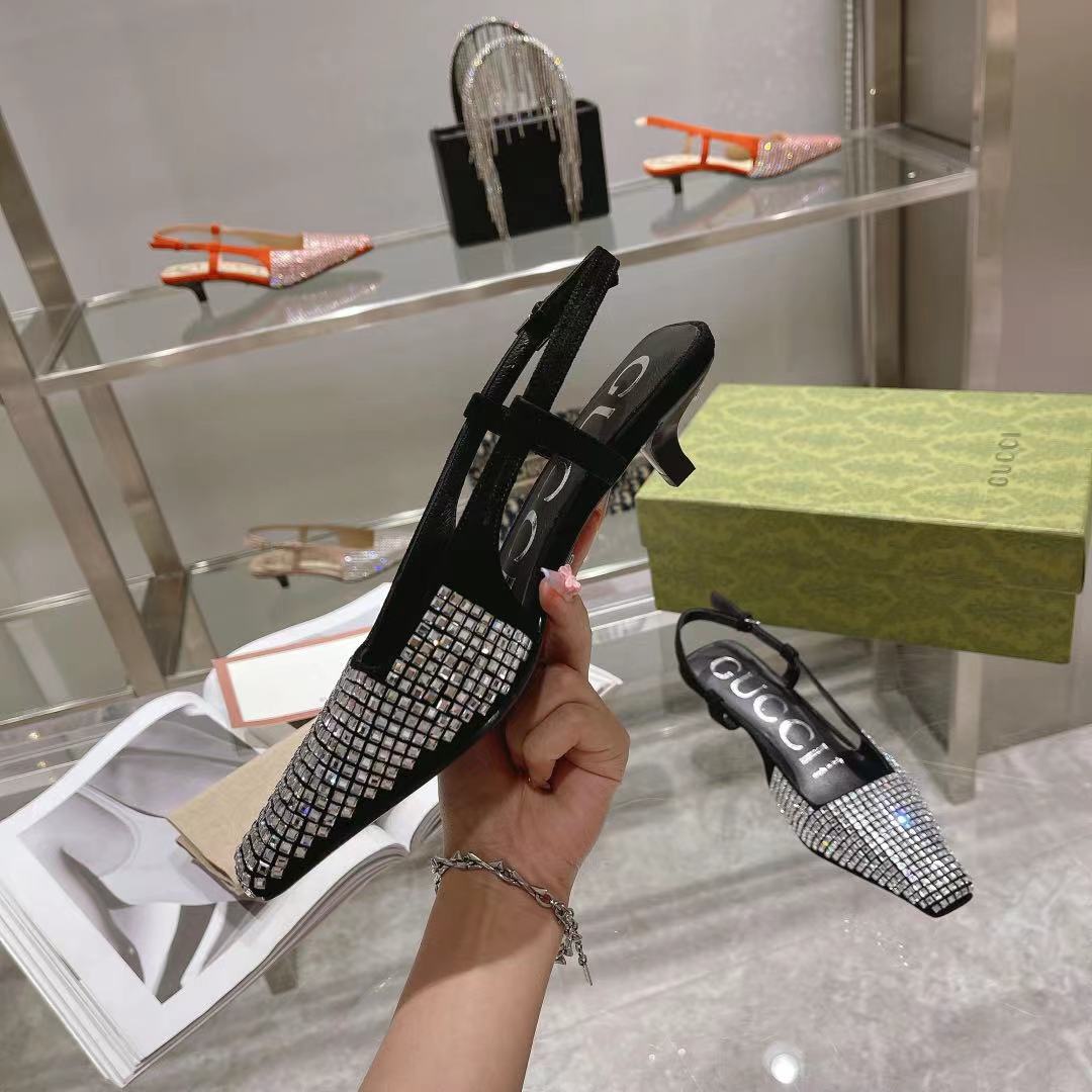 Gvc*1 Women’s GG Slingback Pump Black For Women GG