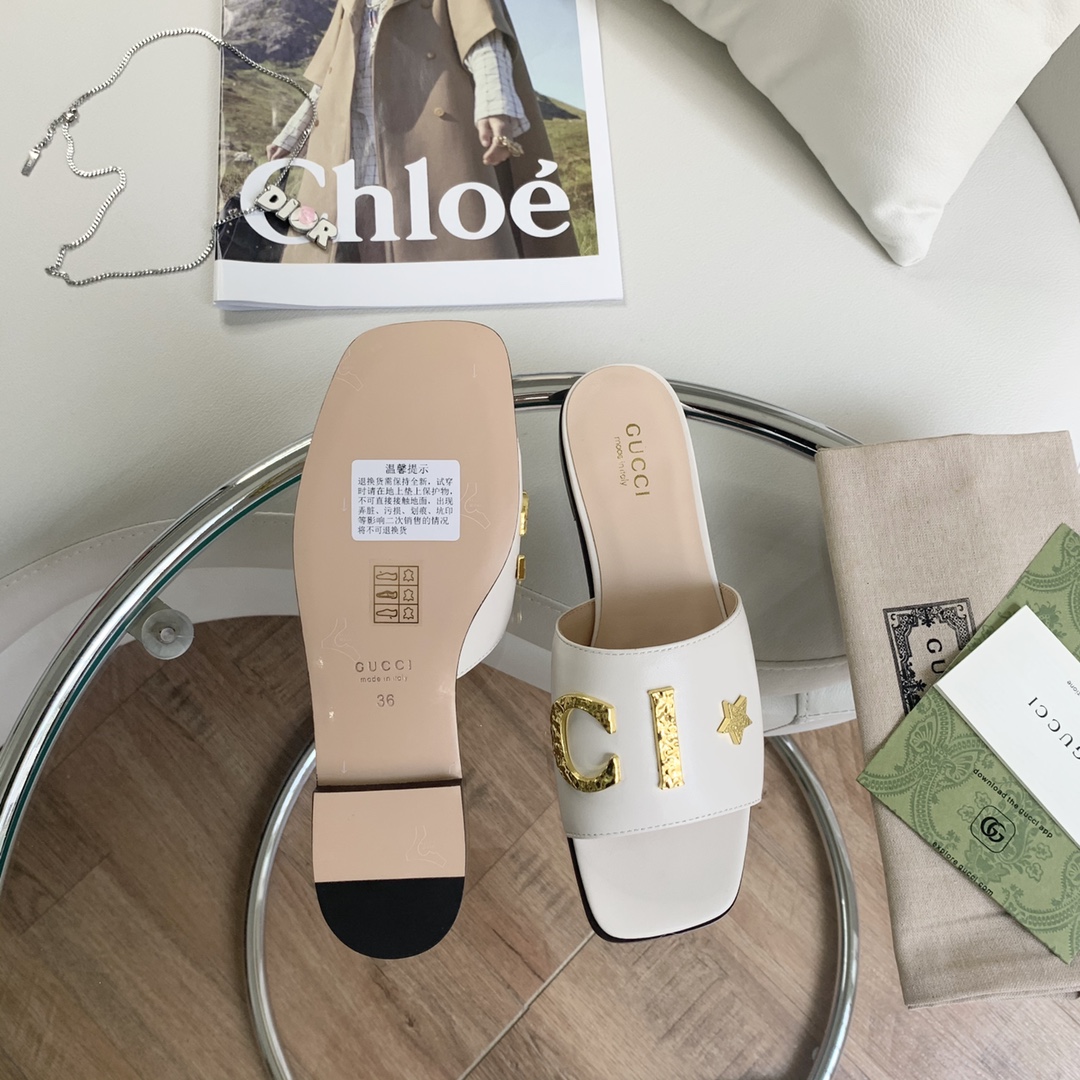 Gvc*1 Women’s ‘Gvc*1’ Slide White For Women GG ‎694858 C9D00 9022