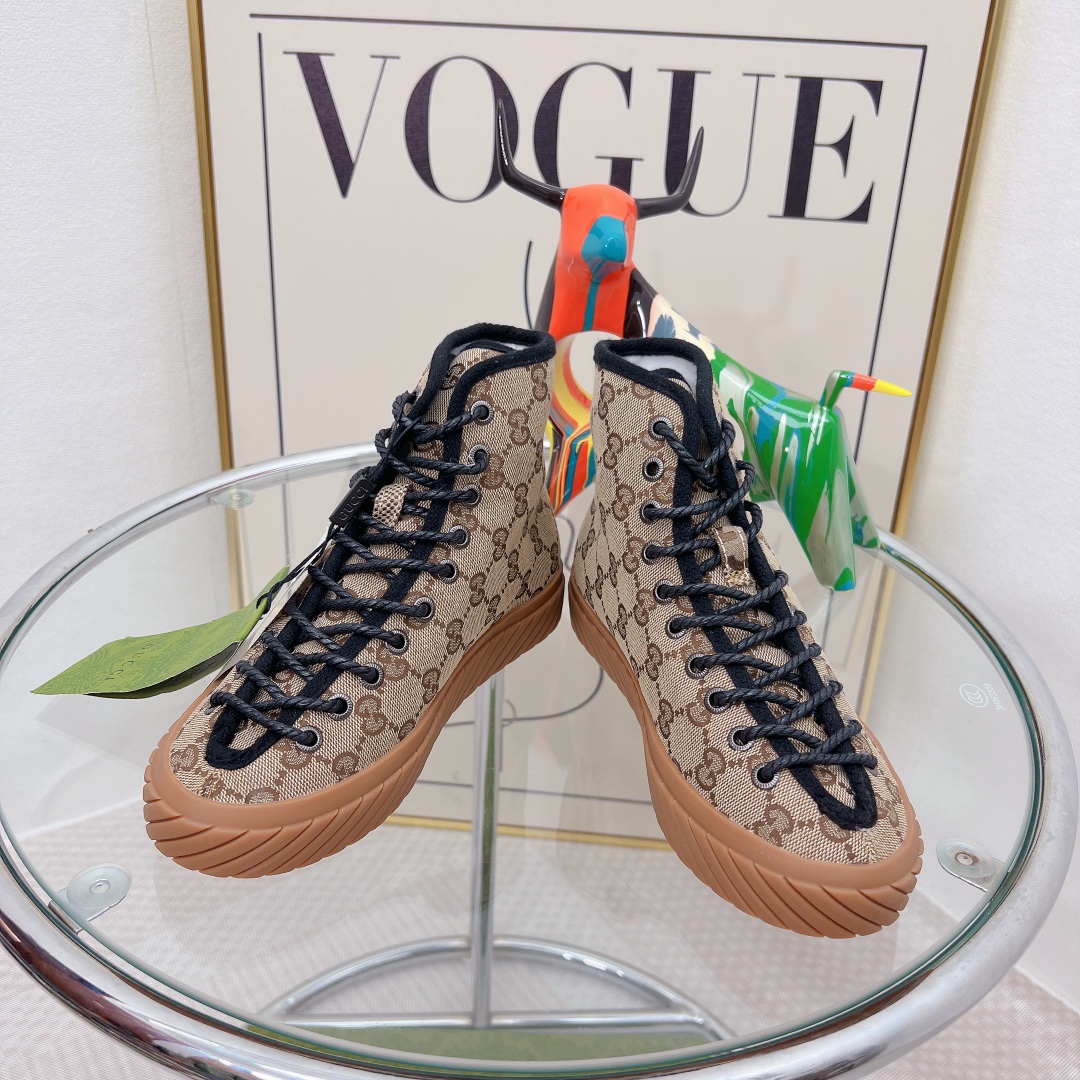 Gvc*1 Women’s High-Top Maxi GG Sneaker Beige For Women GG