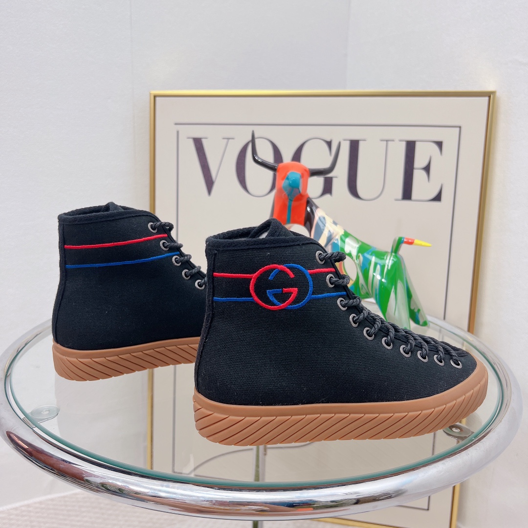 Gvc*1 Women’s Interlocking G High-Top Sneaker Black For Women GG