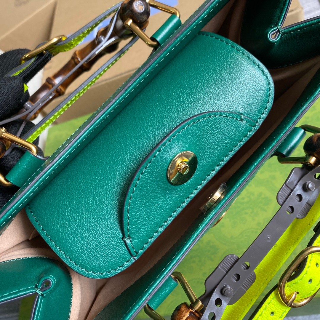 Gvc*1 Diana Medium Tote Bag Green For Women, Women’s Bags 11in/27cm GG ‎