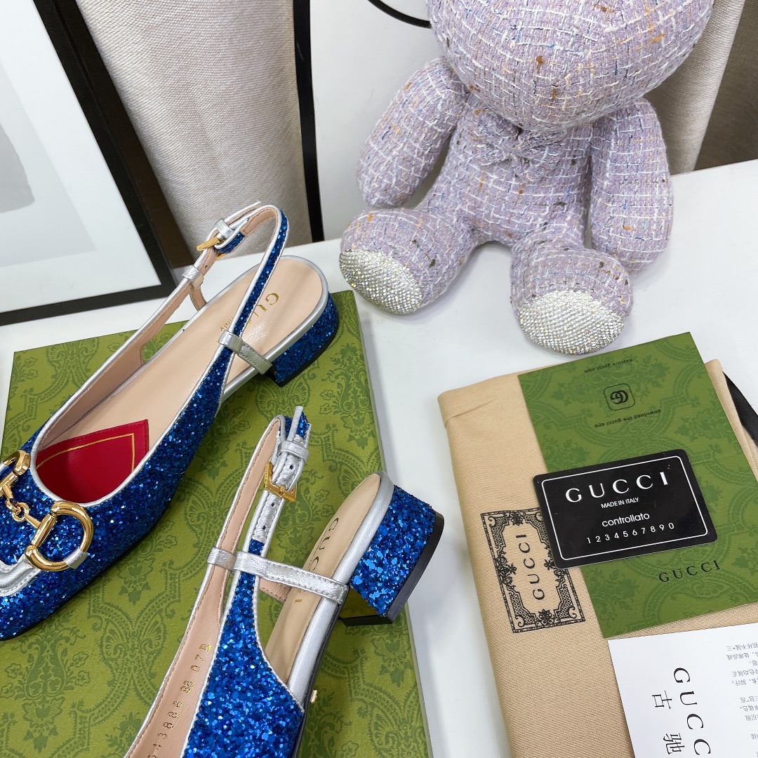 Gvc*1 Lovelight Slingback With Horsebit Blue For Women GG