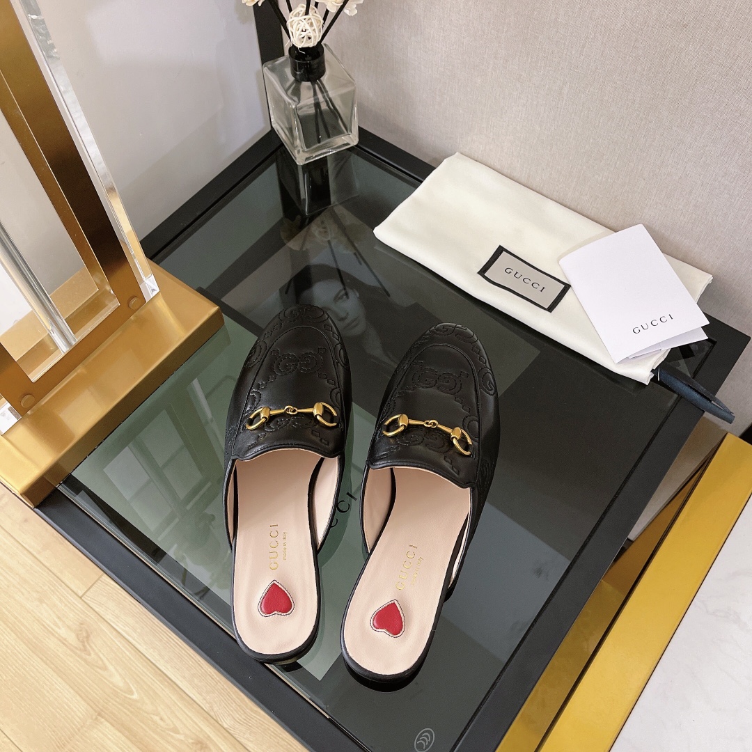 Gvc*1 Women’s GG Matelasse Princetown Slipper Black For Women GG