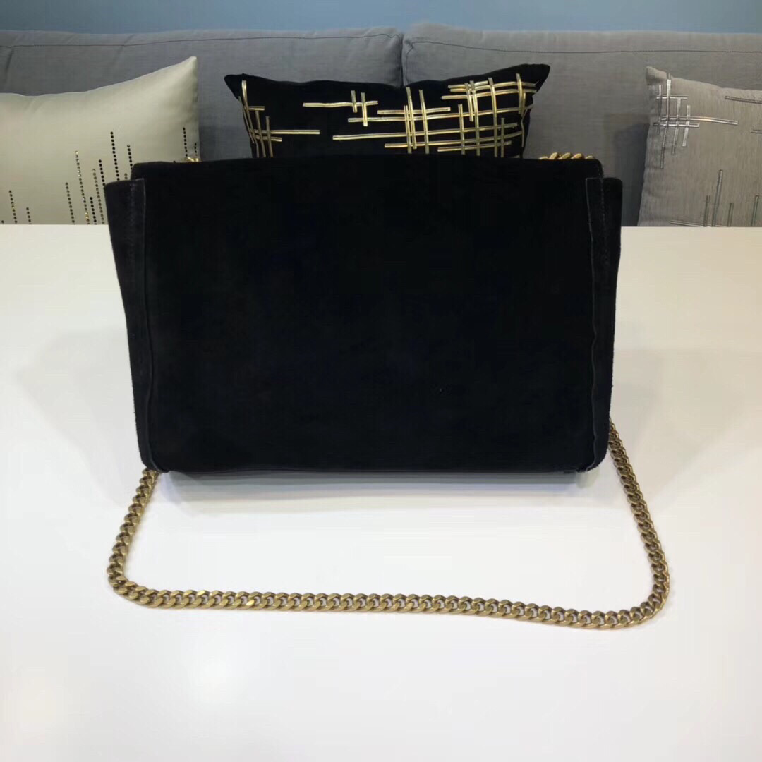 Sa1nt Lau*nt Kate Medium Reversible Chain Bag Black For Women 28.5in/11.2cm Y51 5538040UD7W1000
