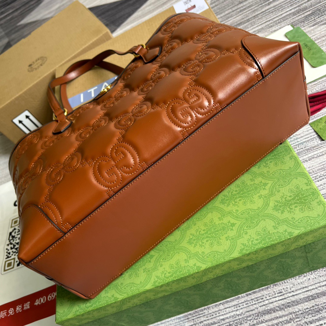 Gvc*1 GG Medium Tote Brown For Women, Women’s Bags 15in/38cm GG 631685 UM8IG 2546