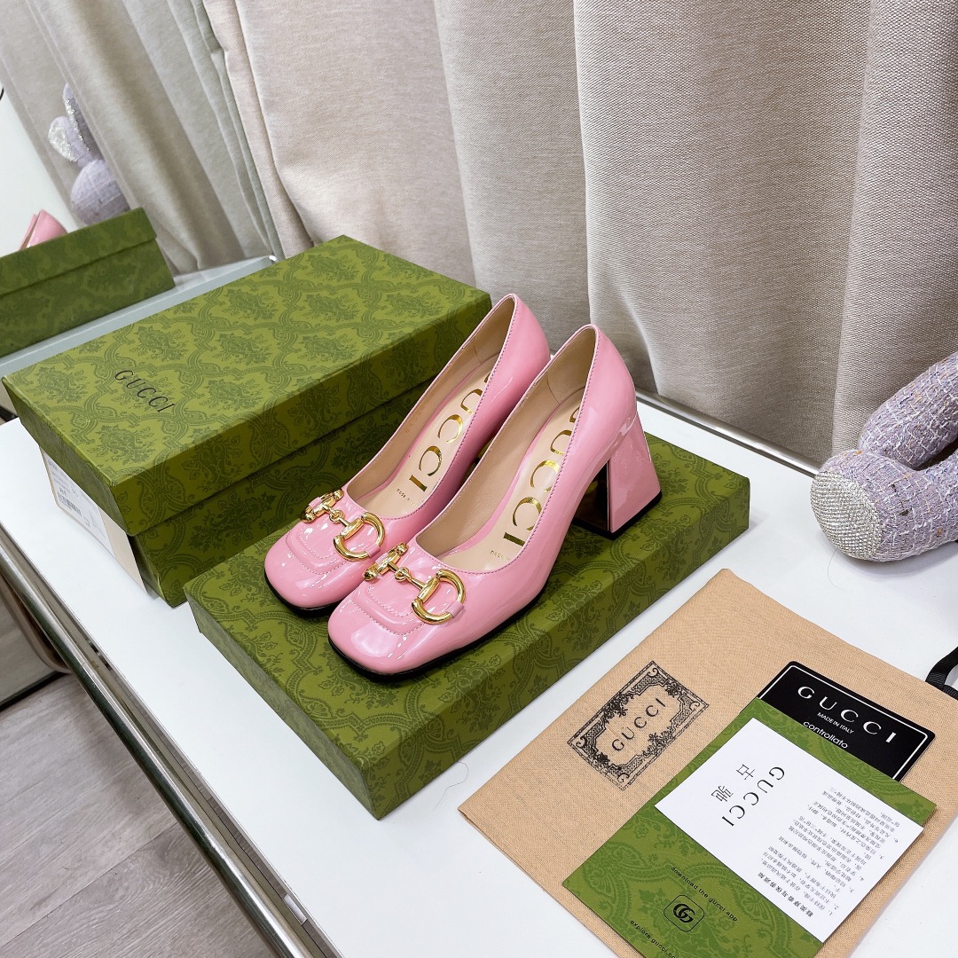 Gvc*1 Women’s Mid-Heel Ballet Flat With Horsebit Light Pink For Women GG