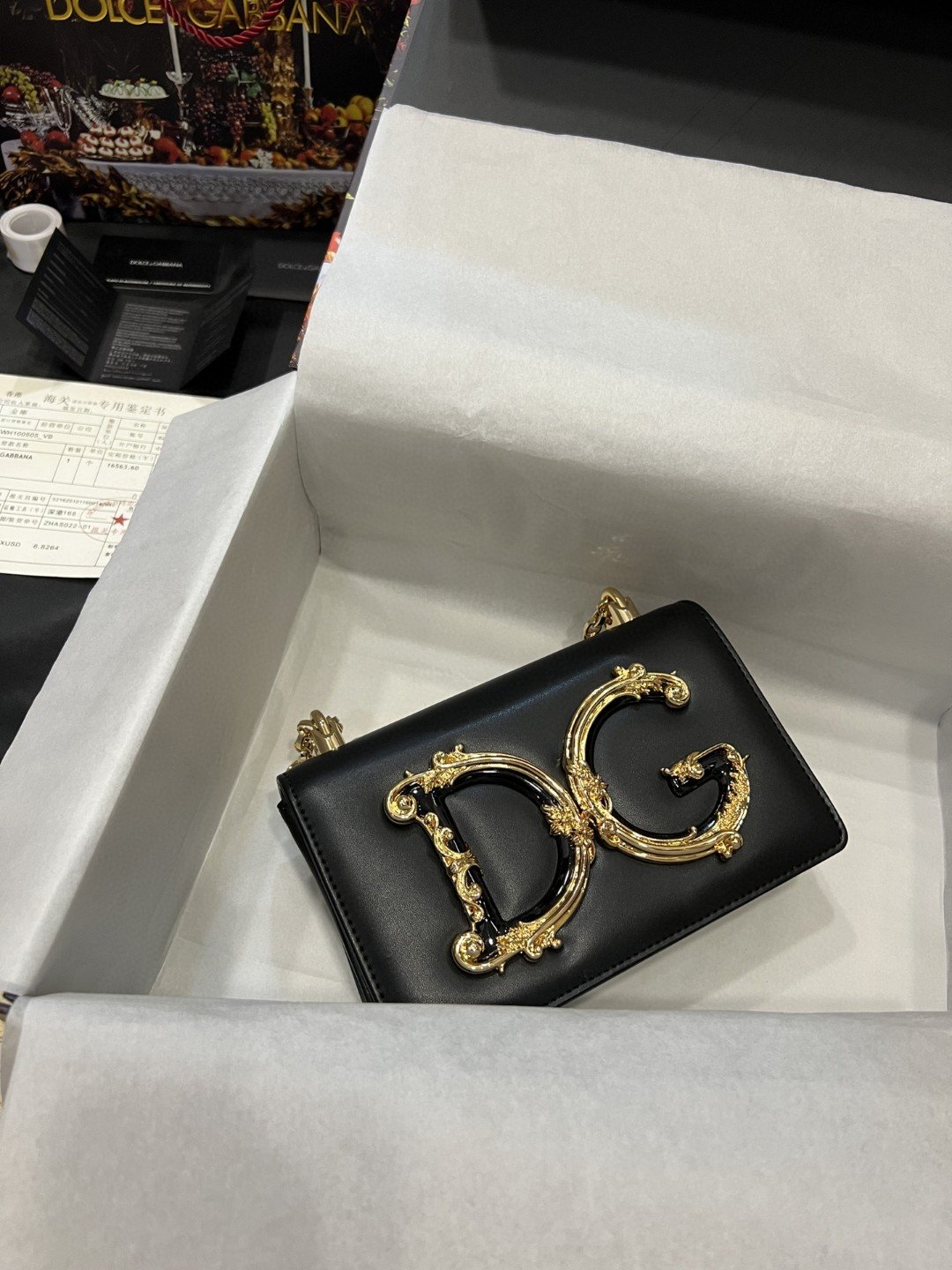 Dolce & Gabbana Nappa DG Girls Shoulder Bag Black For Women 8.3in/21cm DG BB6498AZ80180999