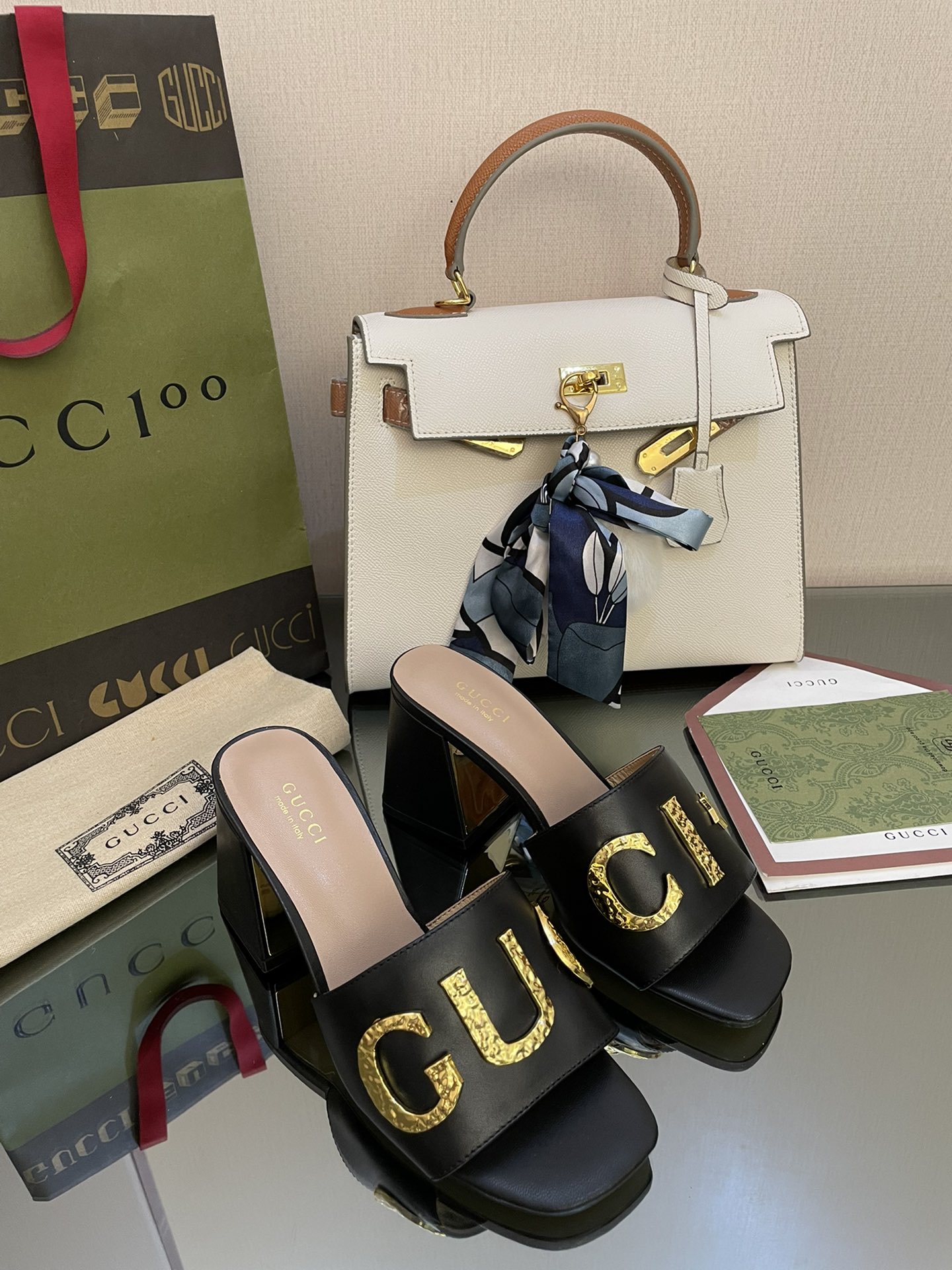 Gvc*1 Women’s ‘Gvc*1’ Slide Sandal Black For Women GG