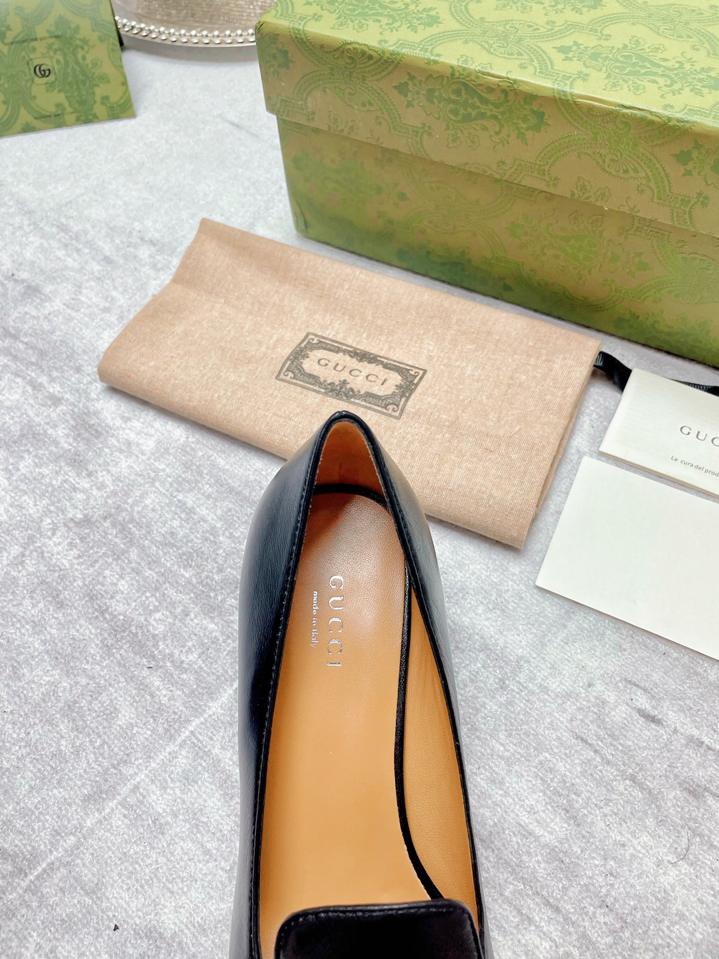 Gvc*1 Women’s Mid-Heel Pump With GG Logo Black For Women GG