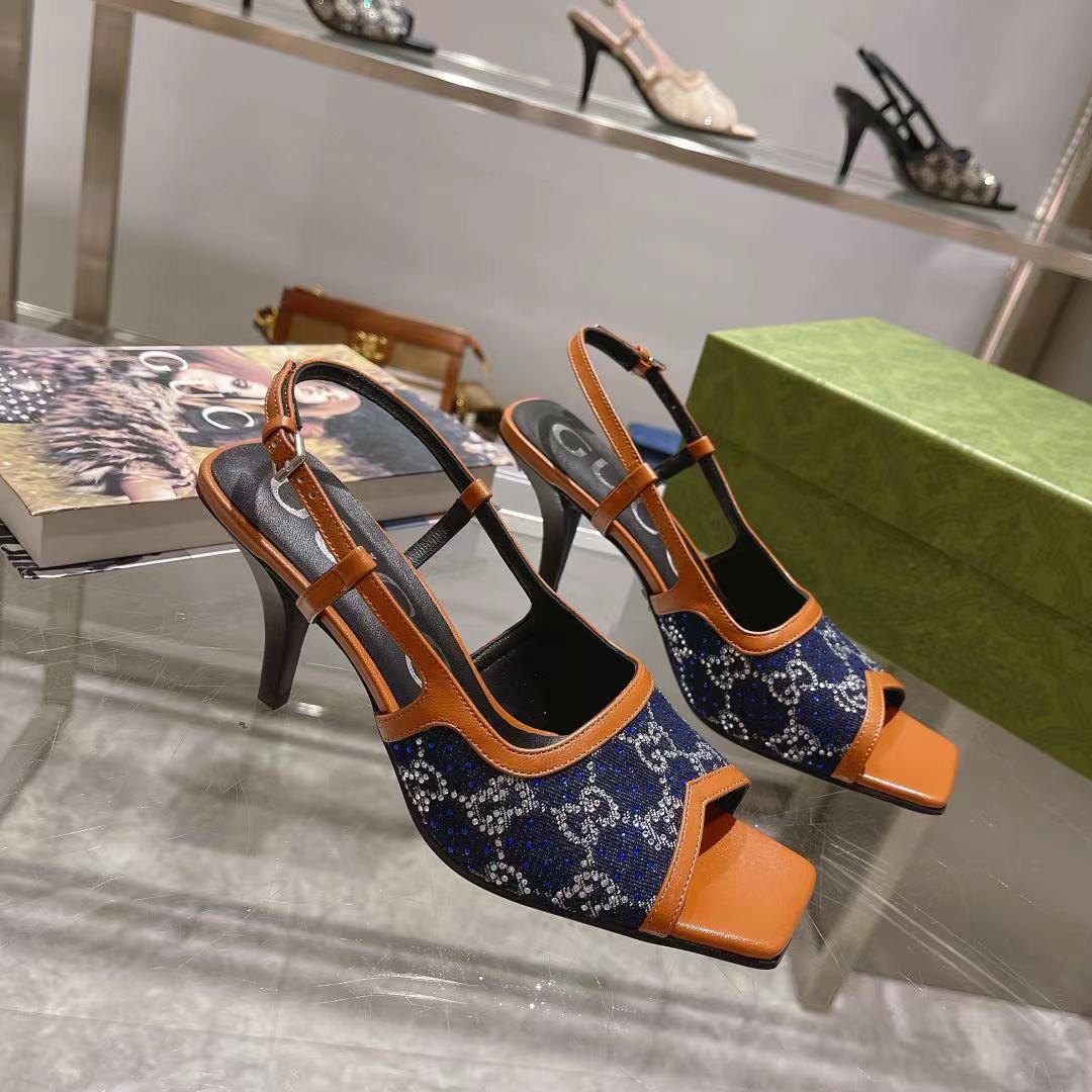 Gvc*1 Women’s GG Slingback Mid-Heel Pump Orange For Women GG