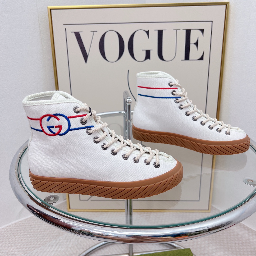 Gvc*1 Women’s Interlocking G High-Top Sneaker White For Women GG