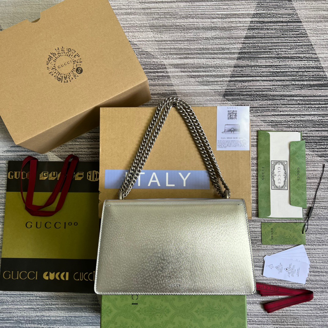 Gvc*1 Dionysus Small Shoulder Bag Silver For Women, Women’s Bags 10in/26cm GG 499623 1TRBN 8173