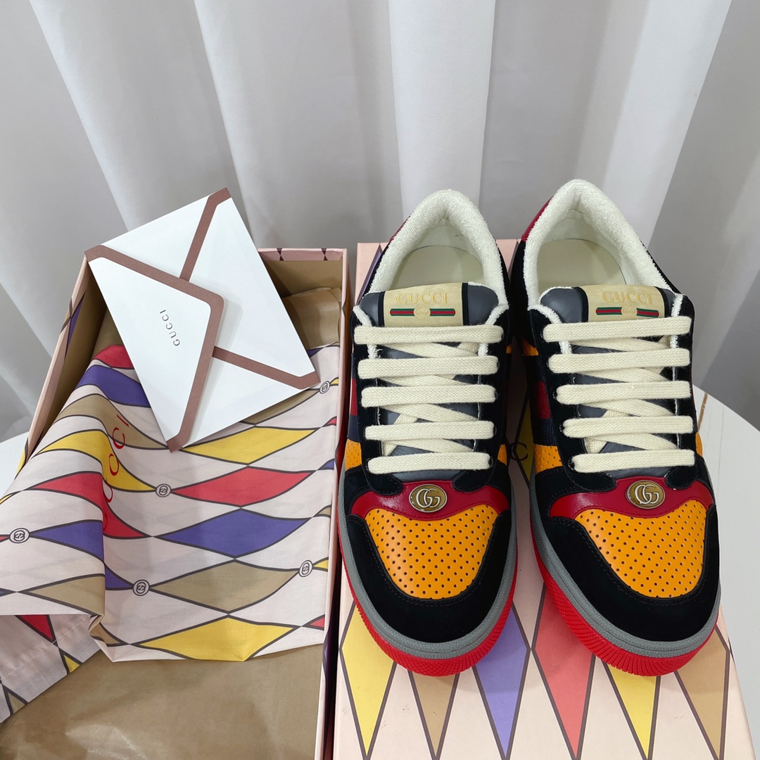 Gvc*1 Women’s Screener Sneaker Black/Yellow For Women GG