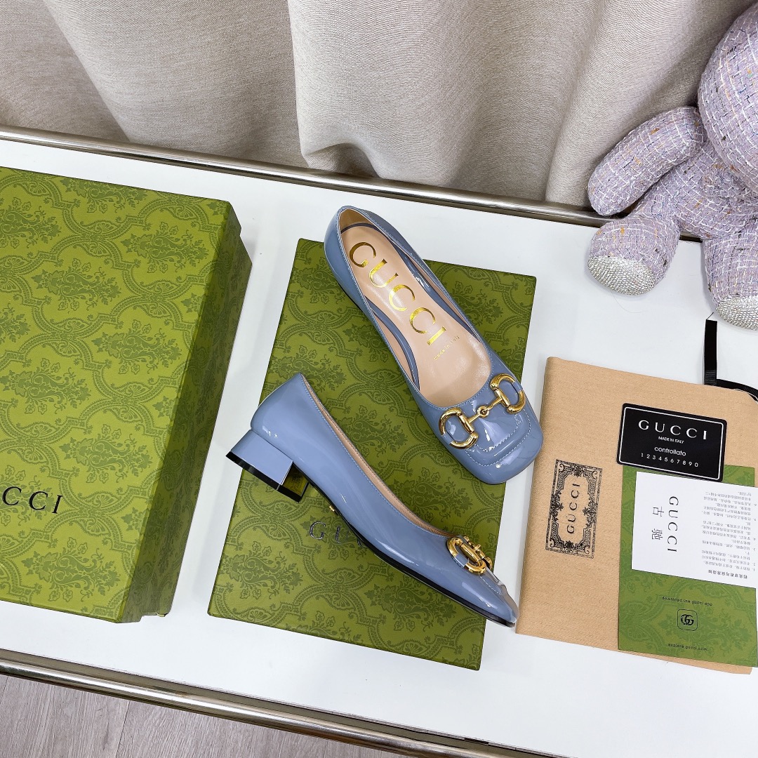 Gvc*1 Women’s Ballet Flat With Horsebit Jade Green For Women GG