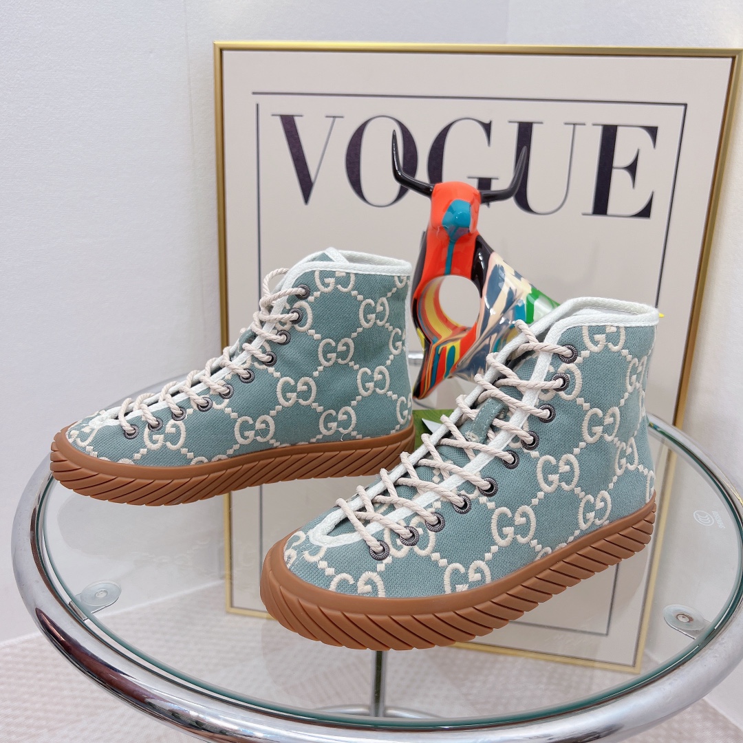 Gvc*1 Women’s High-Top Maxi GG Sneaker Grey For Women GG