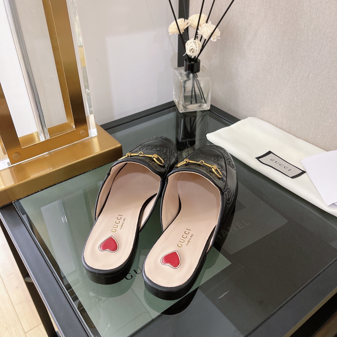 Gvc*1 Women’s GG Matelasse Princetown Slipper Black For Women GG