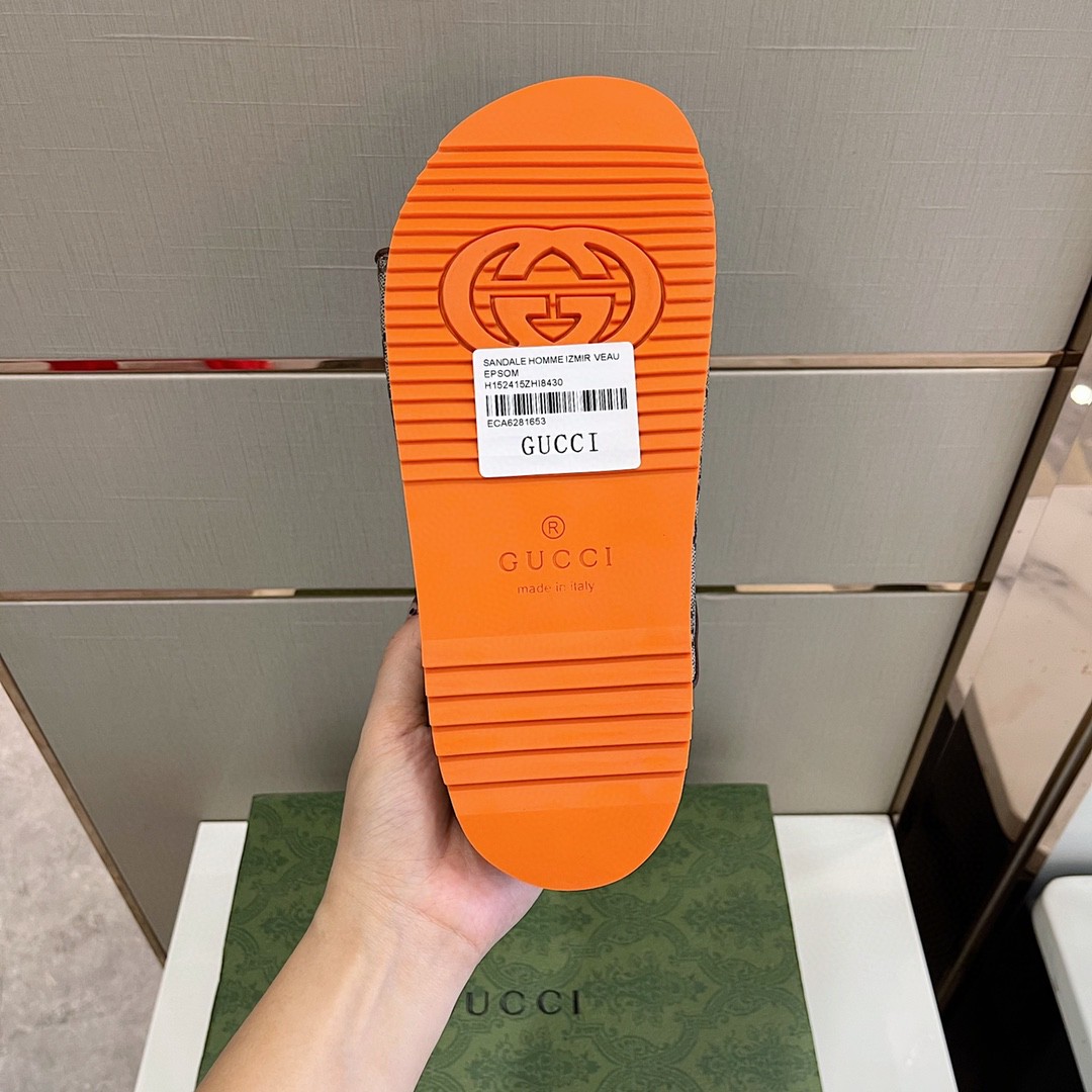 Gvc*1 Women’s Slide Sandal With Straps Gray Orange For Women 658020 2HK60