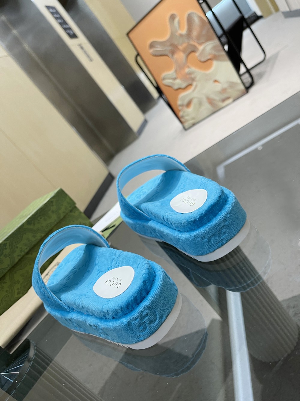 Gvc*1 Women’s GG Platform Sandal Blue For Women GG