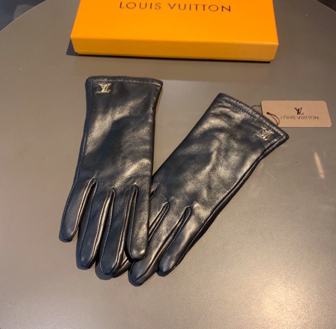 L0vis Vvtt0n Gloves In Black