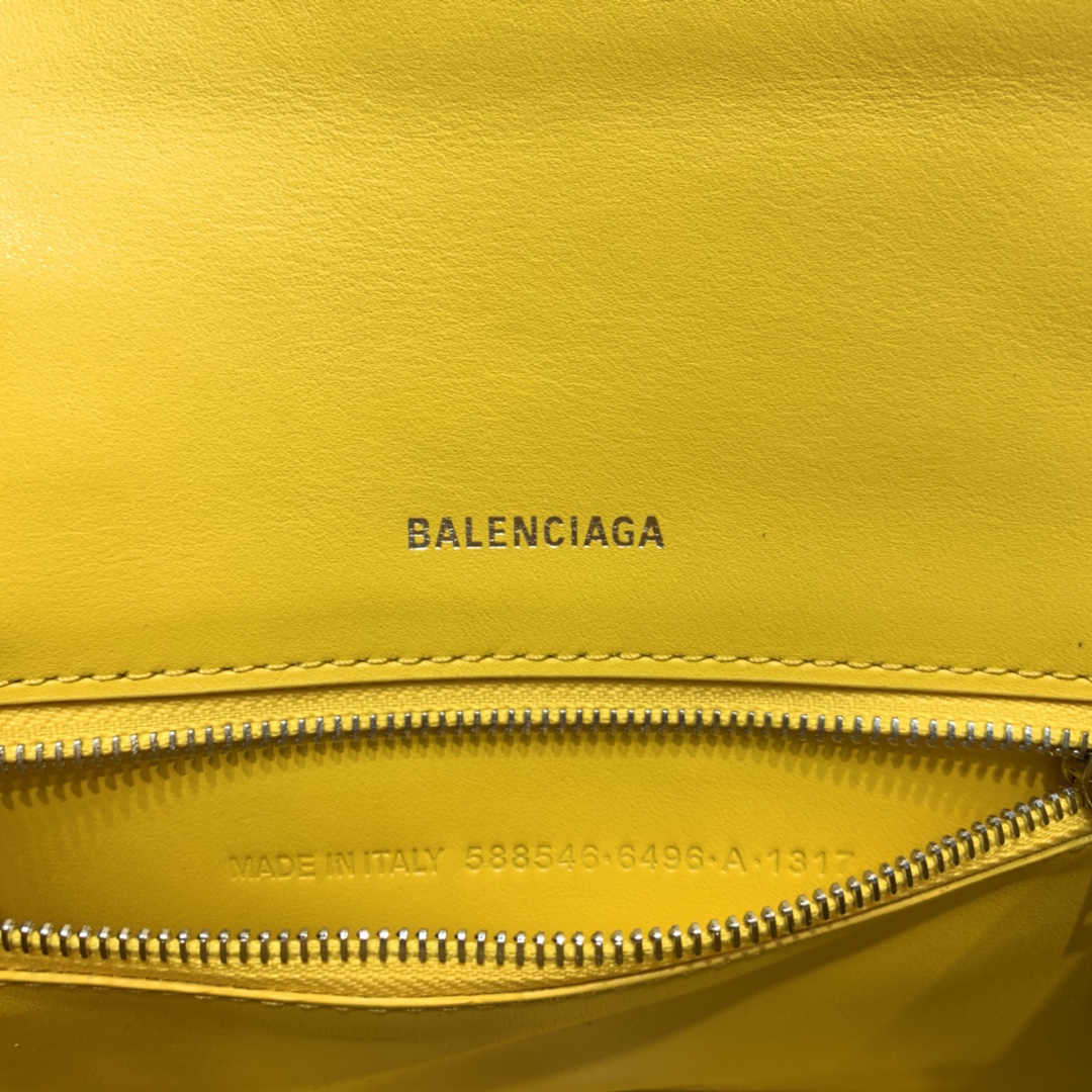 Ba1en*iaga Hourglass Small Handbag In Yellow, For Women, Women’s Bags 9in/23cm