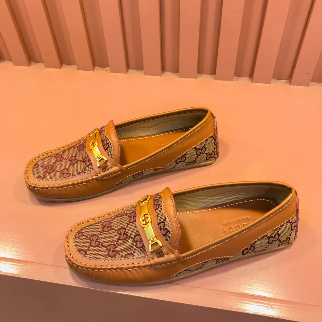 Gvc*1 Men’s Loafer With Interlocking GG Horsebit In Brown For Men 655519 1XO20 2872