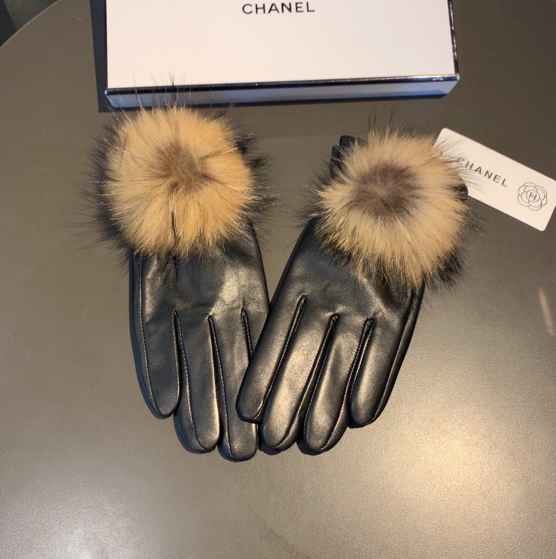 Ch**el Gloves In Black