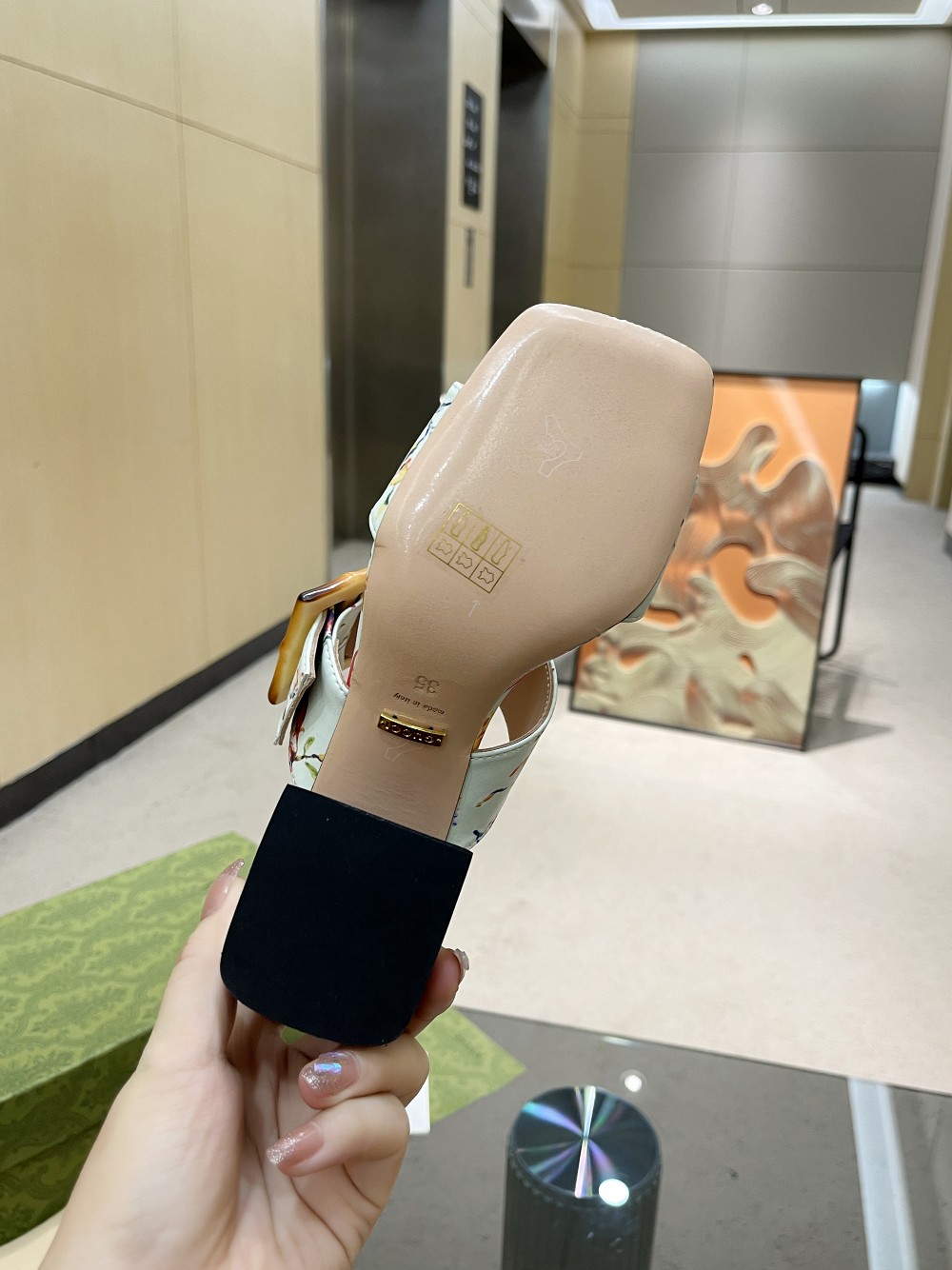 Gvc*1 Women’s ‘Soave’ Sandal With Bamboo Buckle White For Women GG