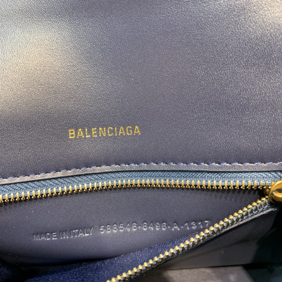 Ba1en*iaga Hourglass Small Handbag In Dark Blue, For Women, Women’s Bags 9in/23cm 5935461LRGM4611