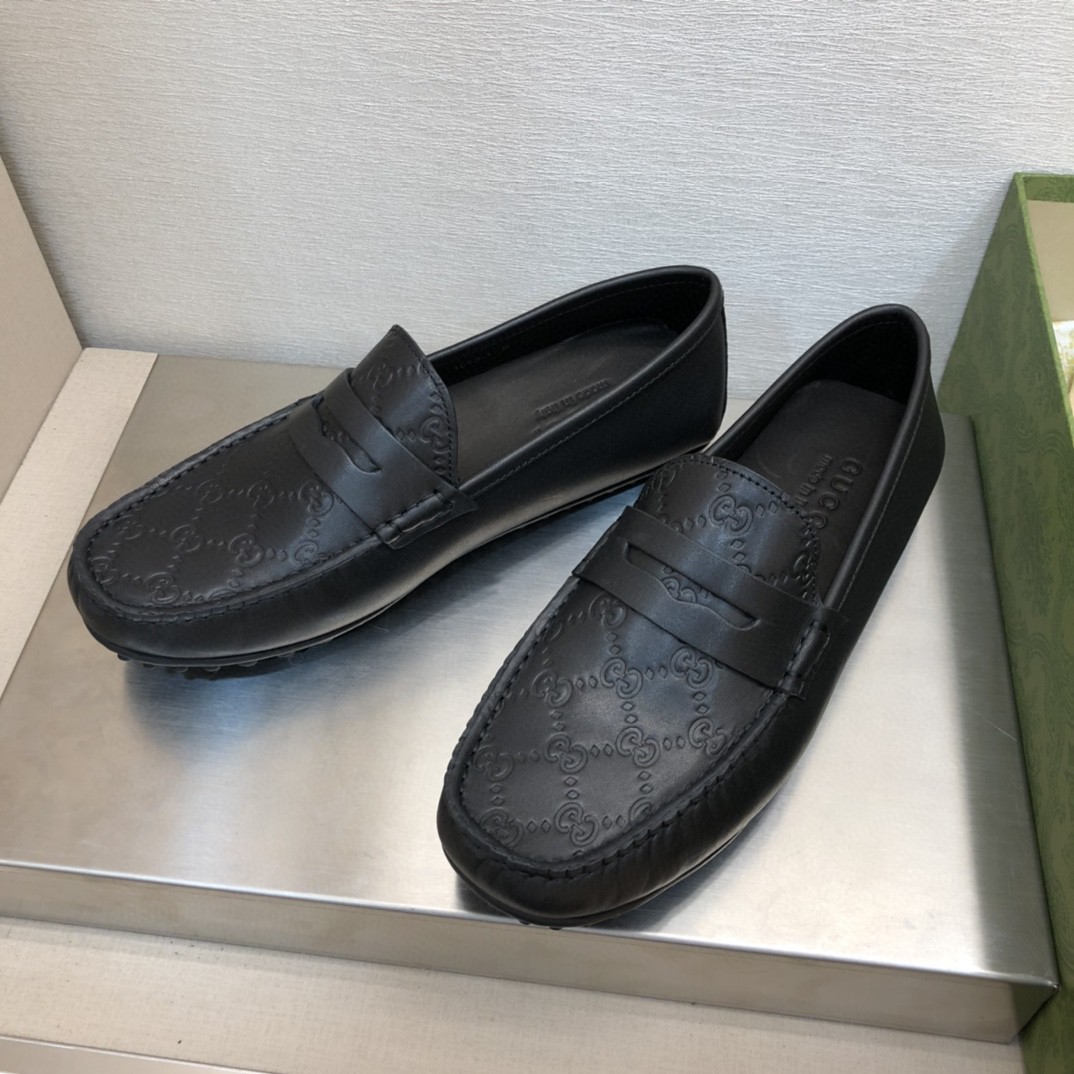 Gvc*1 Men’s GG Signature Driver Black For Men 431063 CWD20 1000