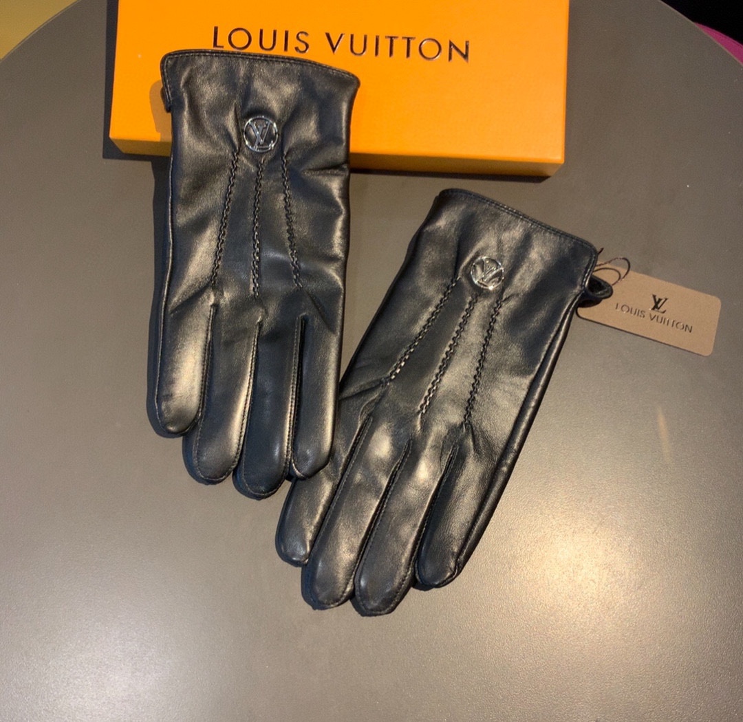 L0vis Vvtt0n Gloves In Black