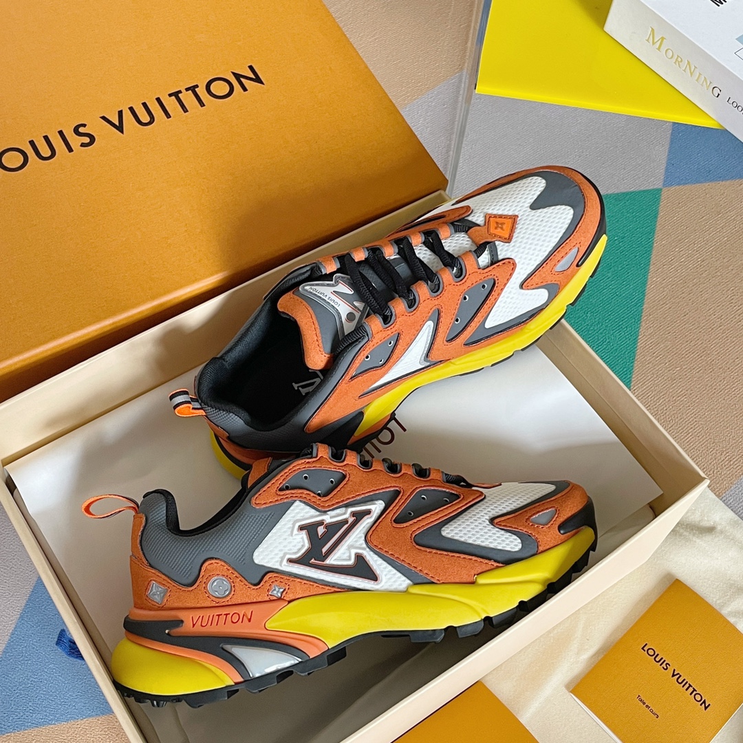 L0vis Vvtt0n Men’s LV Runner Tatic Sneaker Orange For Men LV