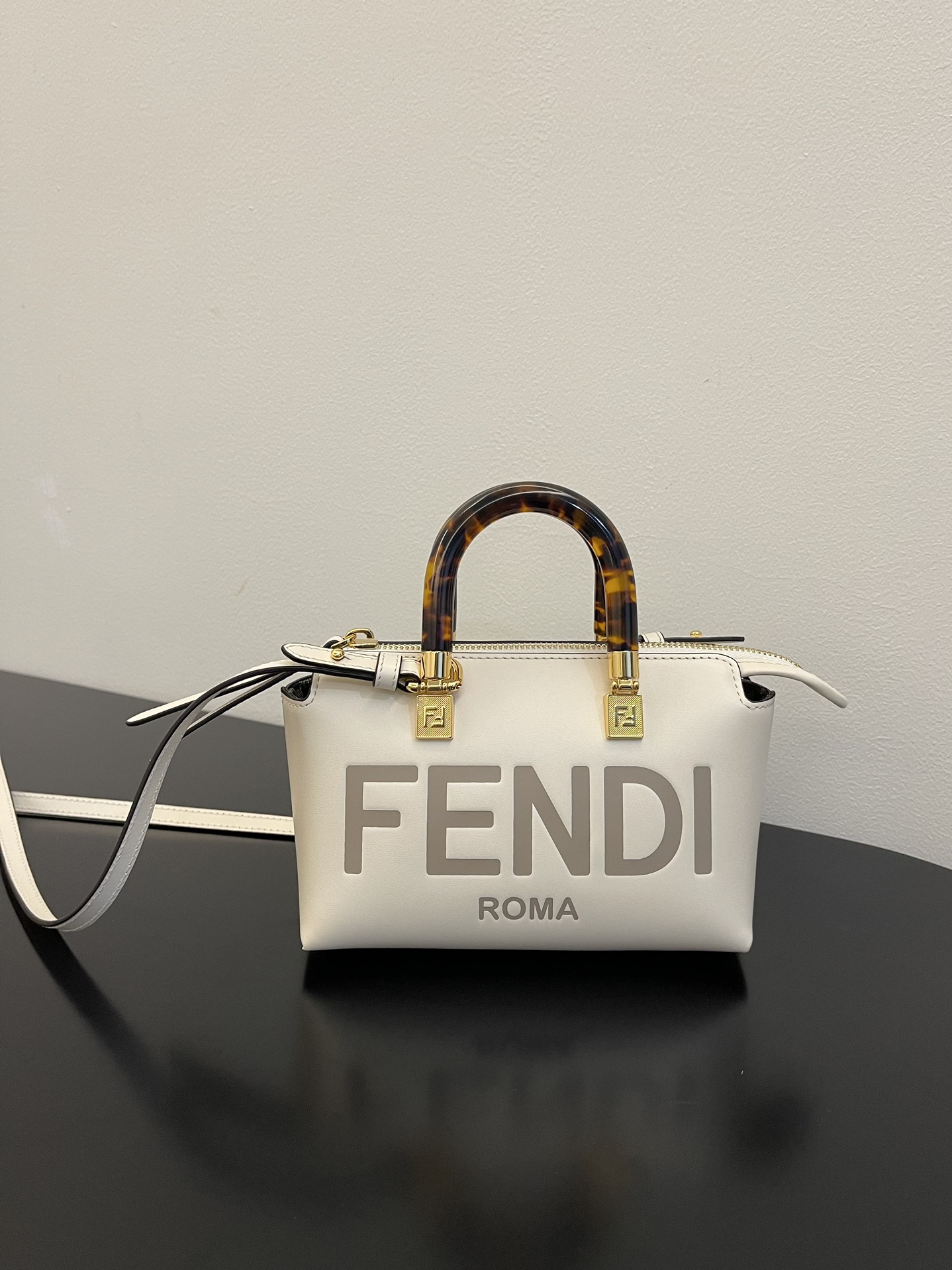 F**di By The Way White Mini Bag For Woman 17cm/6.5in