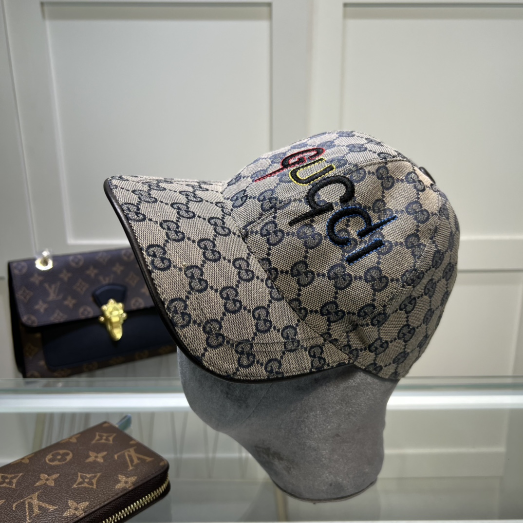 Gvc*1 Canvas Baseball Hat Grey GG Hat