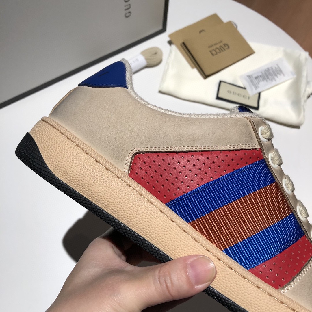 Gvc*1 Men’s Screener Low-Top White Red Blue For Men 546163