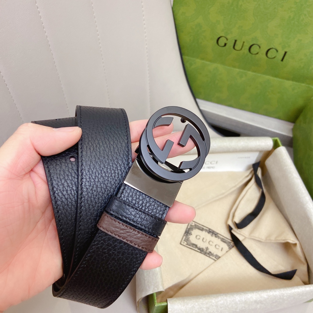 Gvc*1 GG Marmont Reversible Belt Black, Women Belt