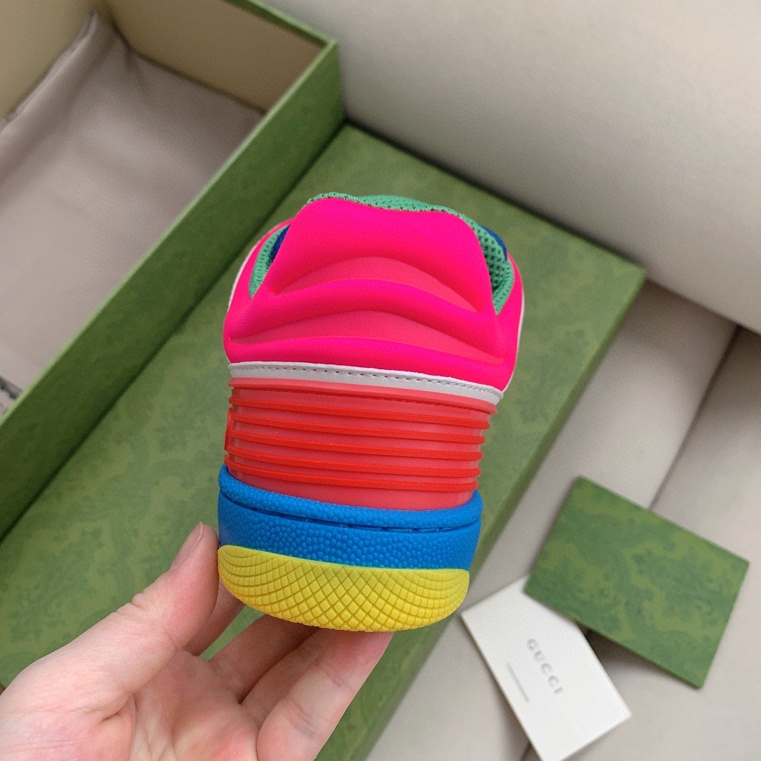 Gvc*1 Women’s Basket Sneaker White Pink And Blue For Women 661311 2SH80 9063