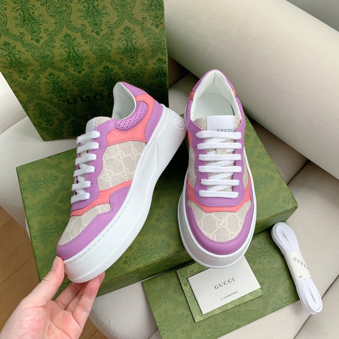 Gvc*1 Women’s GG Sneaker Pink And Purple Svp*me For Women 670408 UPG90 5471
