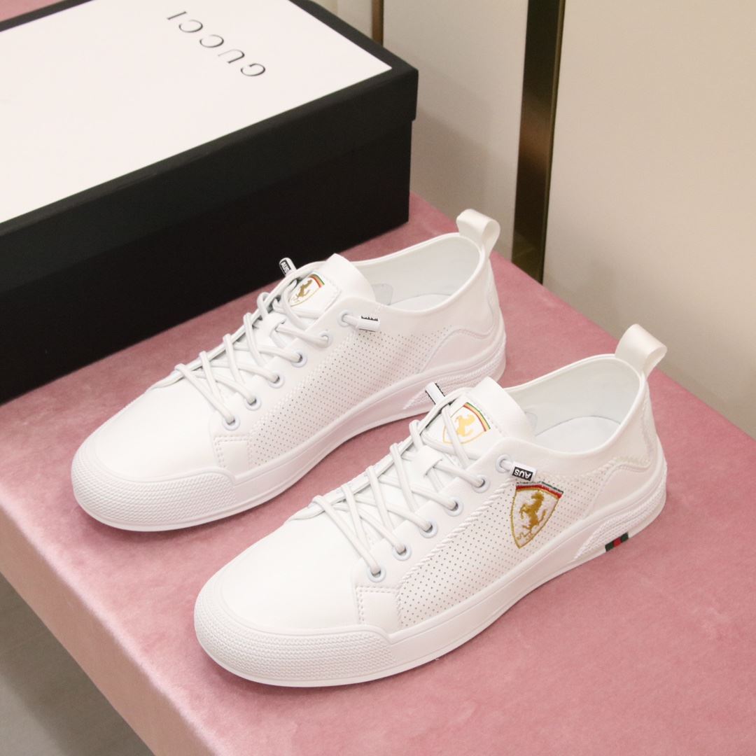 Gvc*1 Ferrari Men’s Sneaker Loafer White For Men
