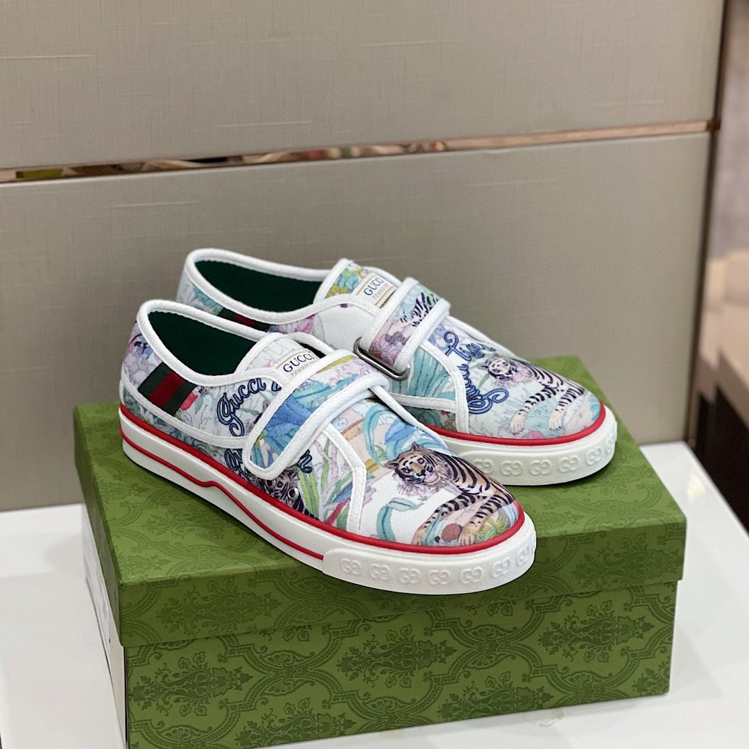 Gvc*1 Women’s Tennis 1977 Sneaker With Tiger White Blue For Women 676092