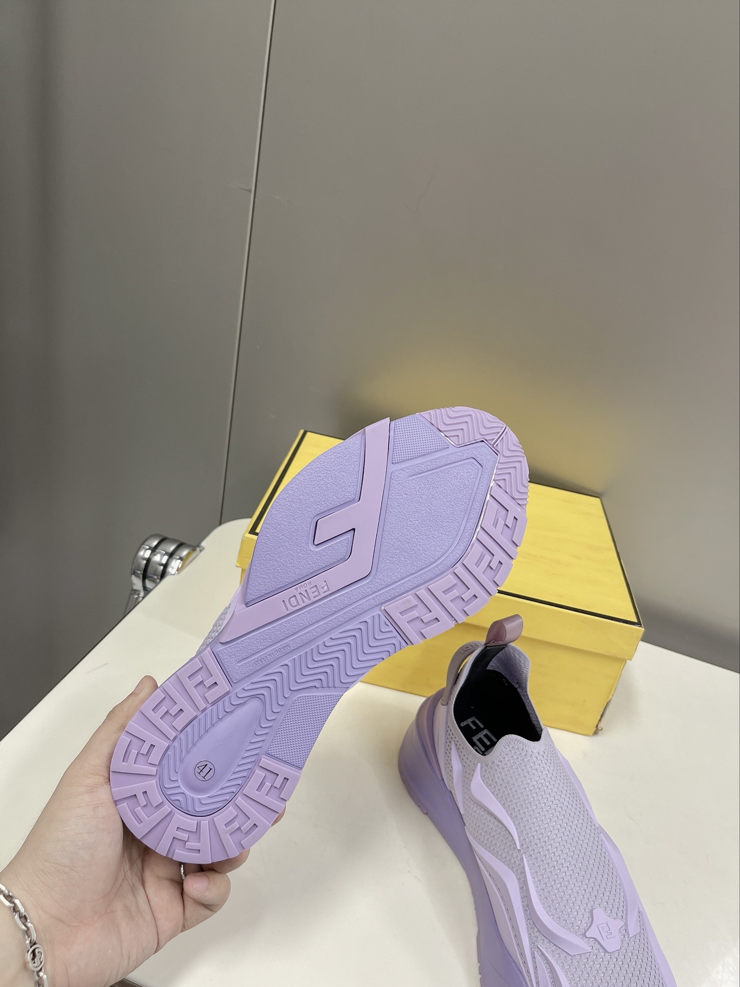 F**di Low Trainers Sneakers Violet For Women