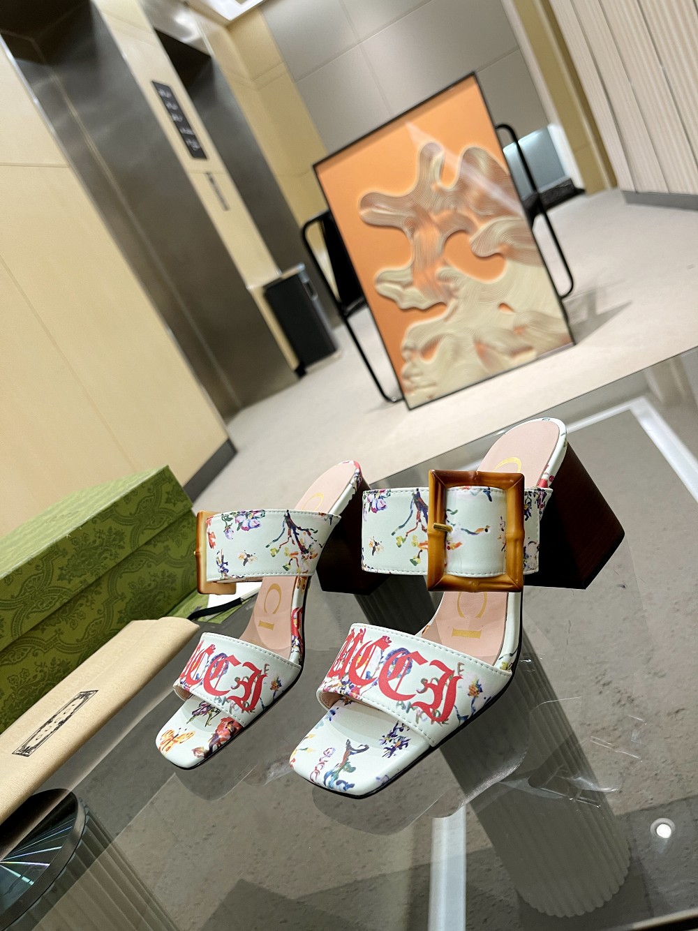 Gvc*1 Women’s ‘Soave’ Sandal With Bamboo Buckle White For Women GG