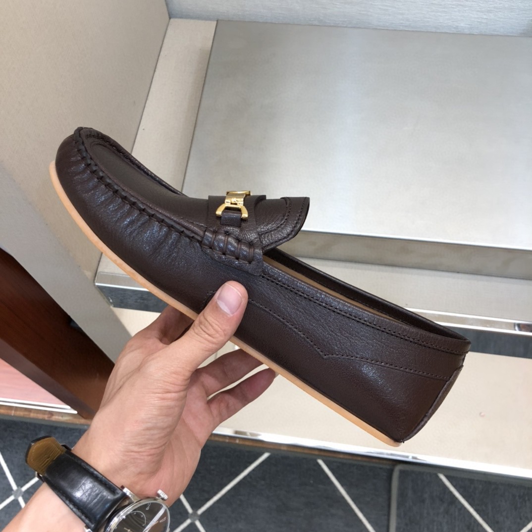 Gvc*1 Men’s Loafer With Interlocking G Horsebit Dark Brown For Men ‎655519 1XO00