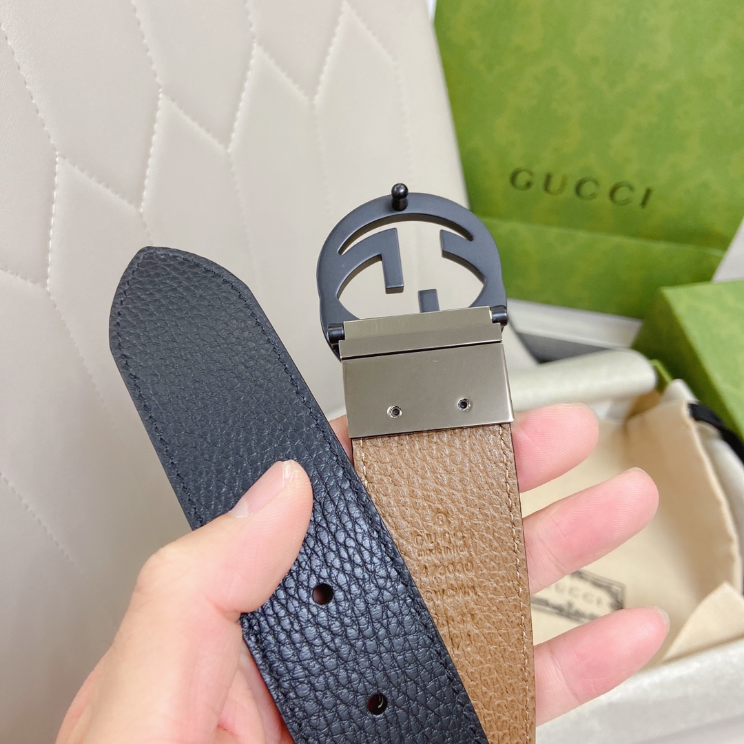 Gvc*1 GG Marmont Reversible Belt Black