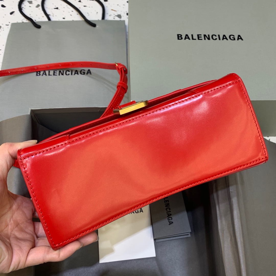 Ba1en*iaga Hourglass Small Handbag In Bright Red, For Women, Women’s Bags 9in/23cm 5935461QJ4M6406