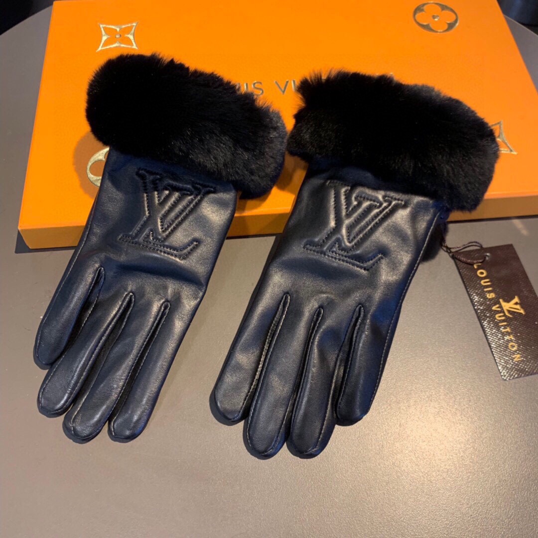 L0vis Vvtt0n Gloves In Black